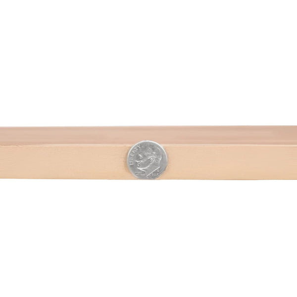 Beige suede belt with textured sheen on Soft Wood flooring