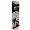 3ft Tension Fabric Banner Stand with Black Silver Glam Box Display