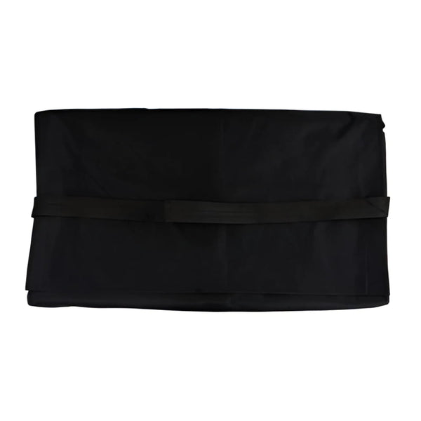 Black soft nylon carry bag for trade show flooring with strap