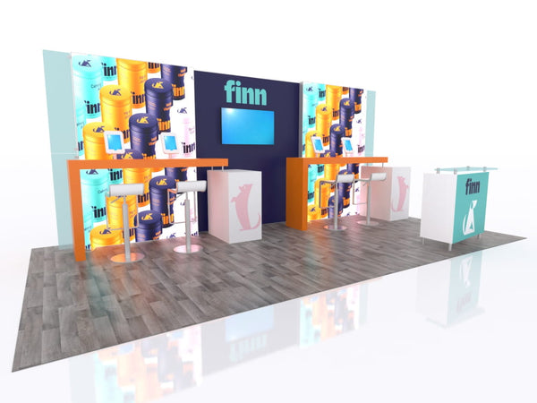 20x20 Eco-Modular Island Exhibit Kit 01