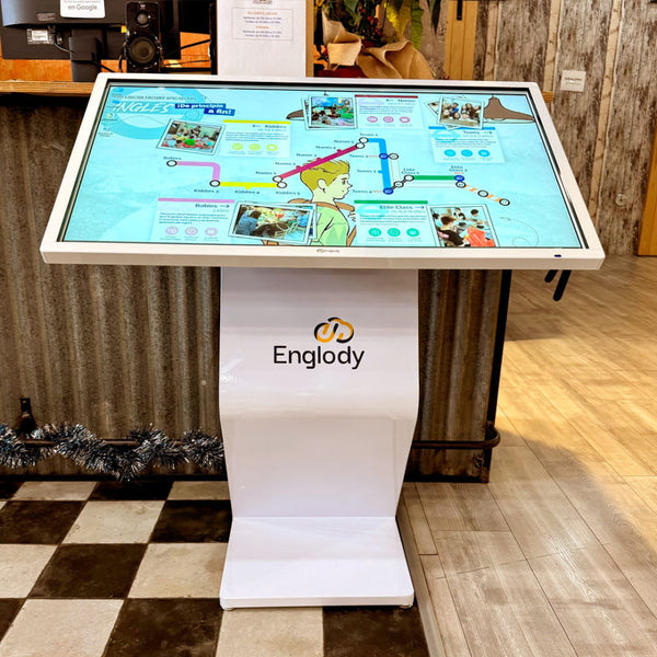 43 inch 4K Digital Interactive Touchscreen Table Display Kiosk
