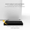 Black rectangular battery pack for Triangle Backlit Inflatable Counter