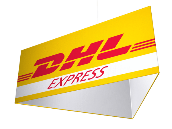 DHL Express sign.