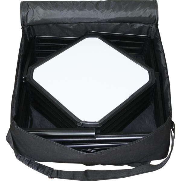 Black LED panel light in Twist-Lock showcase cabinet case