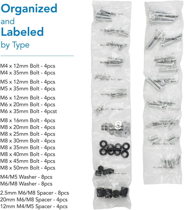 Universal TV and Monitor Mounting VESA Hardware Kit