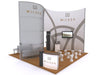 Modern 10x10 VHE-Modular Inline Exhibit Kit with MiCasa branding