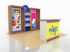 Milagro Tequila Display Counter in 10x10 VHE Modular Inline Exhibit Kit