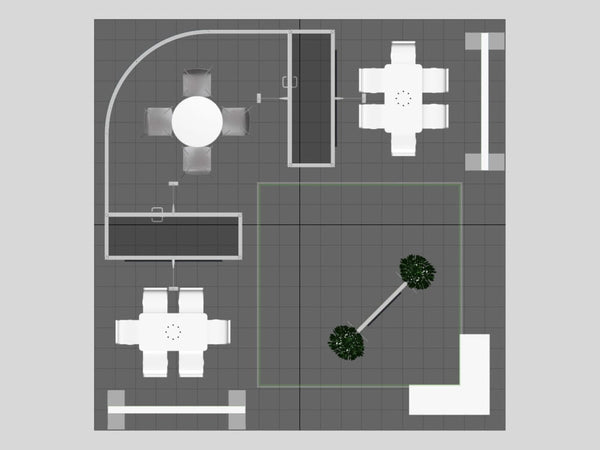 VK-5190 | Island Exhibit - ecoSmart Inline