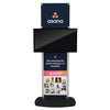 Black Asana X6 Freestanding TV Stand with Touchscreen and Team Banner