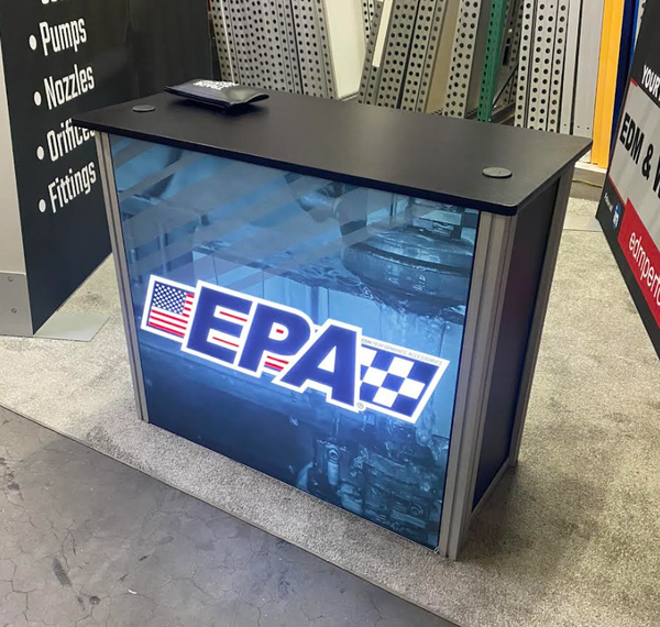 XRC7 Backlit Locking Storage Counter with EPA Logo and US Flag