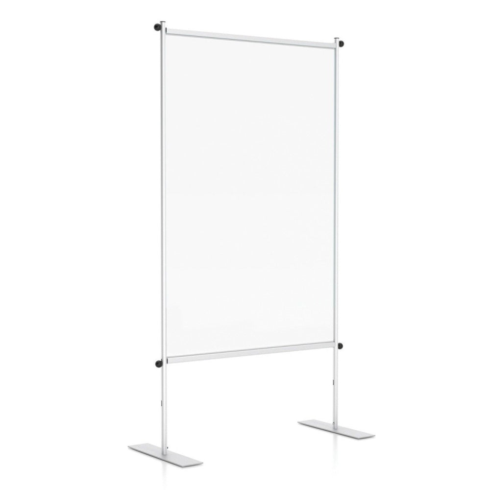 Clear Mobile Room Divider  Rolling Acrylic Barrier - Sneeze Guard EZ