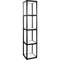 Twist-Lock Portable Showcase Display Cabinet Tower with 4 Shelves