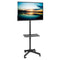 Portable Monitor TV Stand with Keyboard Shelf and Locking Wheels - Monitor Stands