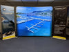 Marinetek 10ft Backlit Tension Fabric Display with Blue Marina