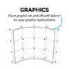 10ft x 7.5ft Curved Pop Up Display - Fabric Pop Up Displays