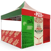 10ft Italian pizza pop-up tent in red, green, white with graphics