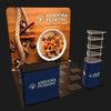 Our 10ft Straight Tension Fabric Display Kit is a sleek and modern style backdrop that features aluminum tube system