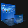 Our 10ft Straight Tension Fabric Display Kit is a sleek and modern style backdrop that features aluminum tube system