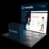 Our 10ft Straight Tension Fabric Display Kit is a sleek and modern style backdrop that features aluminum tube system