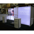 10x10 Eco-Modular Backlit Shelving TV Exhibit Kit 20 - ecoSmart Inline