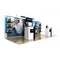 10x10 Eco-Modular TV Shelving Exhibit Kit 42 - ecoSmart Inline