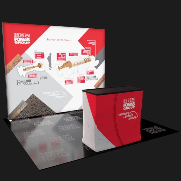 10x10 Frameless SEG Lightbox Display Kit 01 – Trade Show House