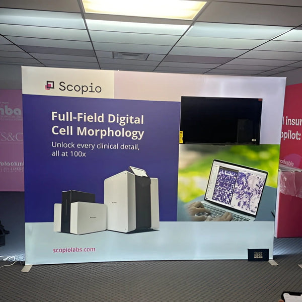 Our 10x10 Frameless SEG Lightbox TV Display Kit 03 features a floating mounted internally to your display. Stream