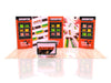 10x20 Eco-Modular Backlit Shelving Exhibit Kit 11 - ecoSmart Inline
