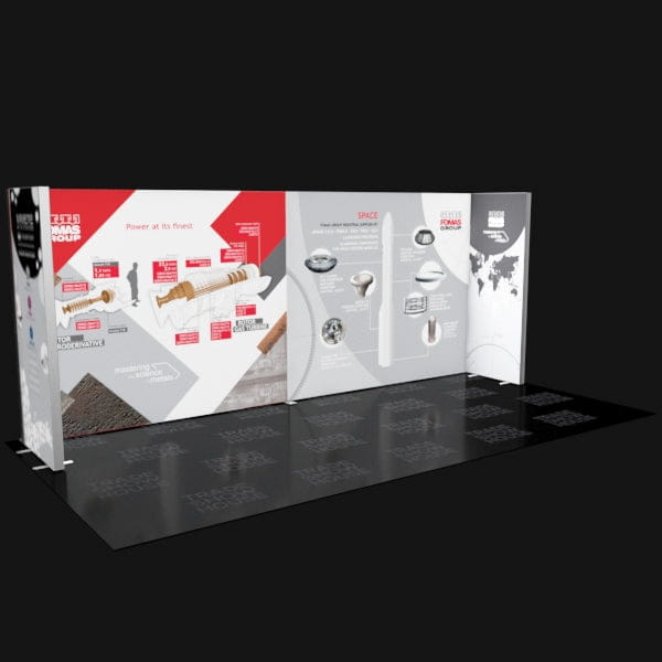 10x20 Frameless SEG Lightbox Display Kit 01 Trade Show – Trade Show House