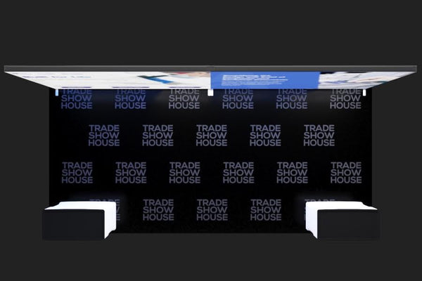 Our 10x20 Frameless SEG Lightbox Display Kit 02 features two 10ft Displays paired side by for a seamless 20ft light box
