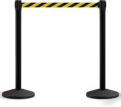 Our Retractable VIP Crowd Control Belt Stanchions are a heavy-duty, professional-grade solution built for high-traffic
