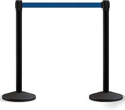 Our Retractable VIP Crowd Control Belt Stanchions are a heavy-duty, professional-grade solution built for high-traffic