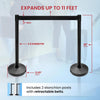 Our Retractable VIP Crowd Control Belt Stanchions are a heavy-duty, professional-grade solution built for high-traffic