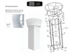 Our 15ft Square Tension Fabric Tower Display with 10ft Rotating Circle Hanging Sign is a dynamic trade show tower