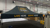 Our 15ft Custom Pop Up Canopy Tent features a lightweight, stable rust-resistant aluminum frame and is perfect