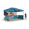 Our 15ft Custom Pop Up Canopy Tent features a lightweight, stable rust-resistant aluminum frame and is perfect