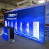 Our 20ft Heavy-Duty Pro Light Box Displays are constructed from 120mm durable aluminum extrusion frames that feature