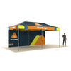 Our 20ft Custom Pop Up Canopy Tent features a lightweight, stable rust-resistant aluminum frame and is perfect
