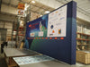 Our 20ft Straight Pop Up Fabric Display is one of easiest and most popular displays that features a lightweight durable