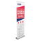 24 inch Premium Retractable Banner Stand - 24 x 85 / Silver / No LED Light - Retractable Banner Stands