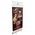 36 inch Classic Retractable Banner Stand - 36 x 80 / Silver / No LED Light - Retractable Banner Stands