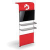 36 Partial Waterfall Shelving Display - Add 2 Shelves / Add Monitor Bracket / No Garment Bar - Shelving Display