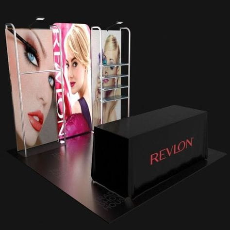 Our 3ft Backlit Tension Fabric Display is an ultra-bright and vivid portable backlit trade show display that showcase