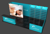 With Create an instant portable pop up store with our Merchandise Shelving Display Stand shelves, garment bars,