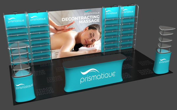 With Create an instant portable pop up store with our Merchandise Shelving Display Stand shelves, garment bars,