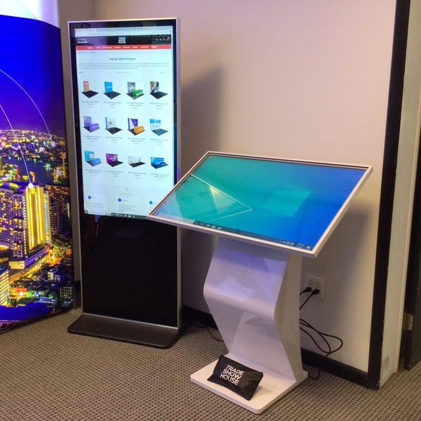 Make a lasting impression at your next trade show or expo with our 50 4K Digital Touchscreen Kiosk Display. Designed