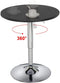 36 Tall Black Round Hydraulic Bar Table