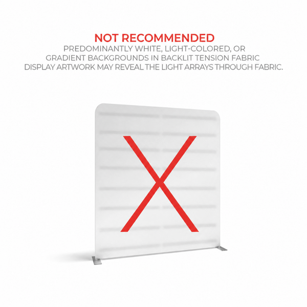 Our 5ft Backlit Tension Fabric Display is an ultra-bright and vivid portable backlit trade show display that showcase
