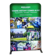 Our 5ft Backlit Tension Fabric Display is an ultra-bright and vivid portable backlit trade show display that showcase