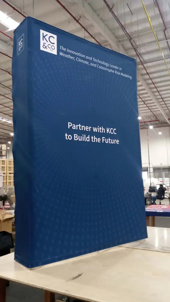 5ft Straight Pop Up Fabric Display